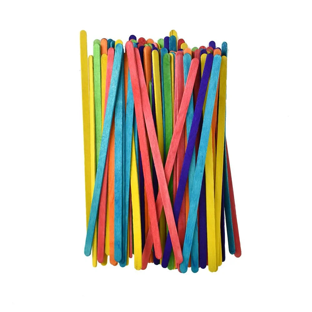 Colored Craft Sticks 7.5"x0.25" 60-Count