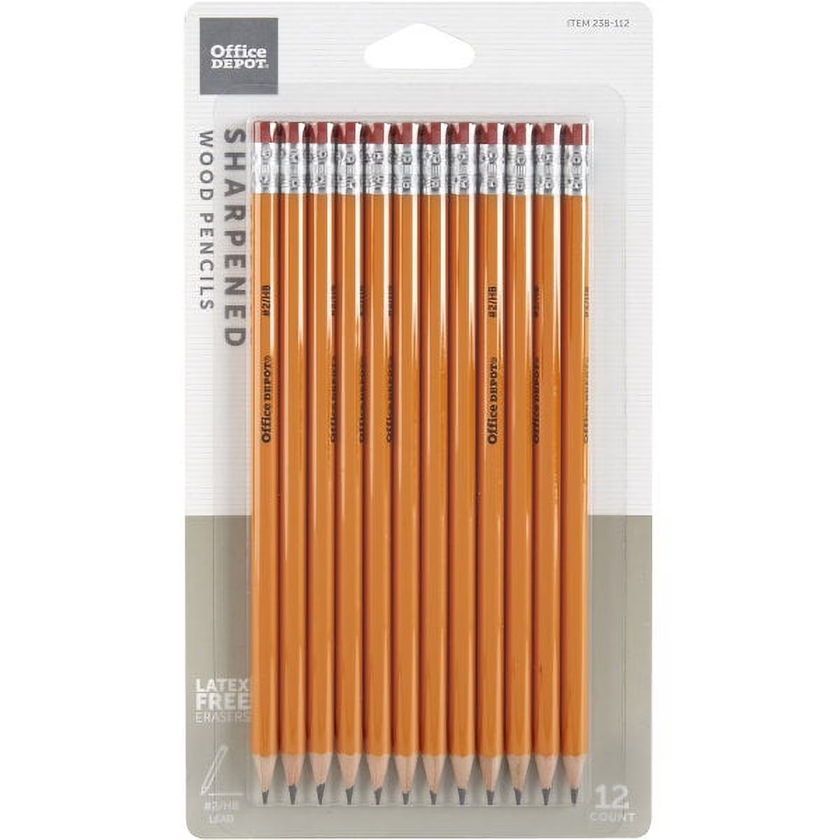 Presharpened Pencils, #2 Medium Soft Lead, Yellow, Pack Of 12