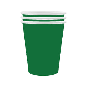 9" Cups, Dark Green, 10ct
