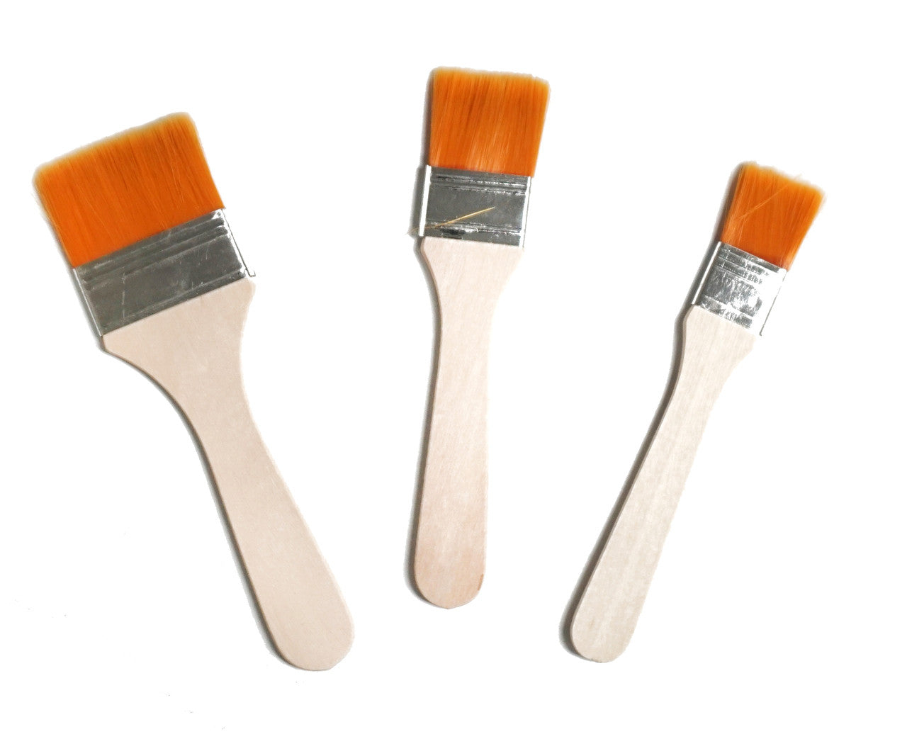 Natural Mini Paint Brush Set 3 Assorted Sizes