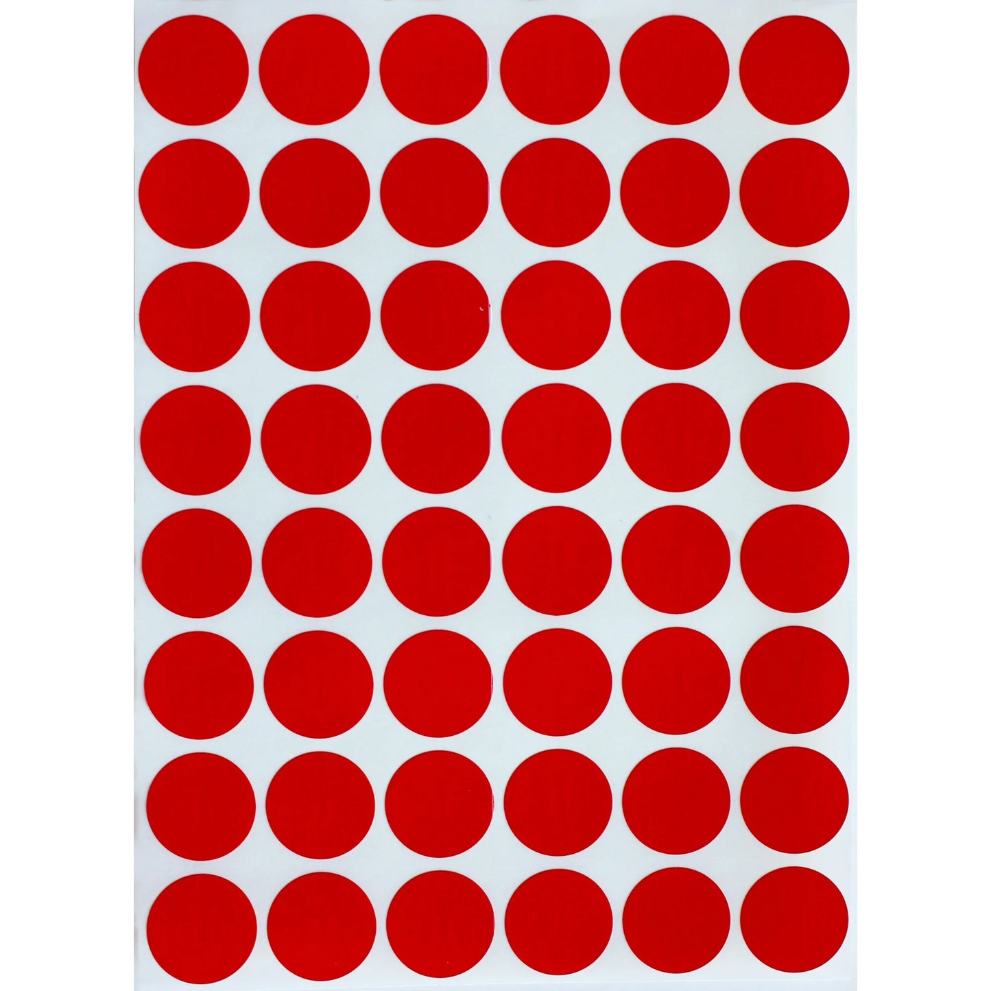 Color Coding Labels 19mm 3/4" Red 32 sheets/pk 1,536 Stickers
