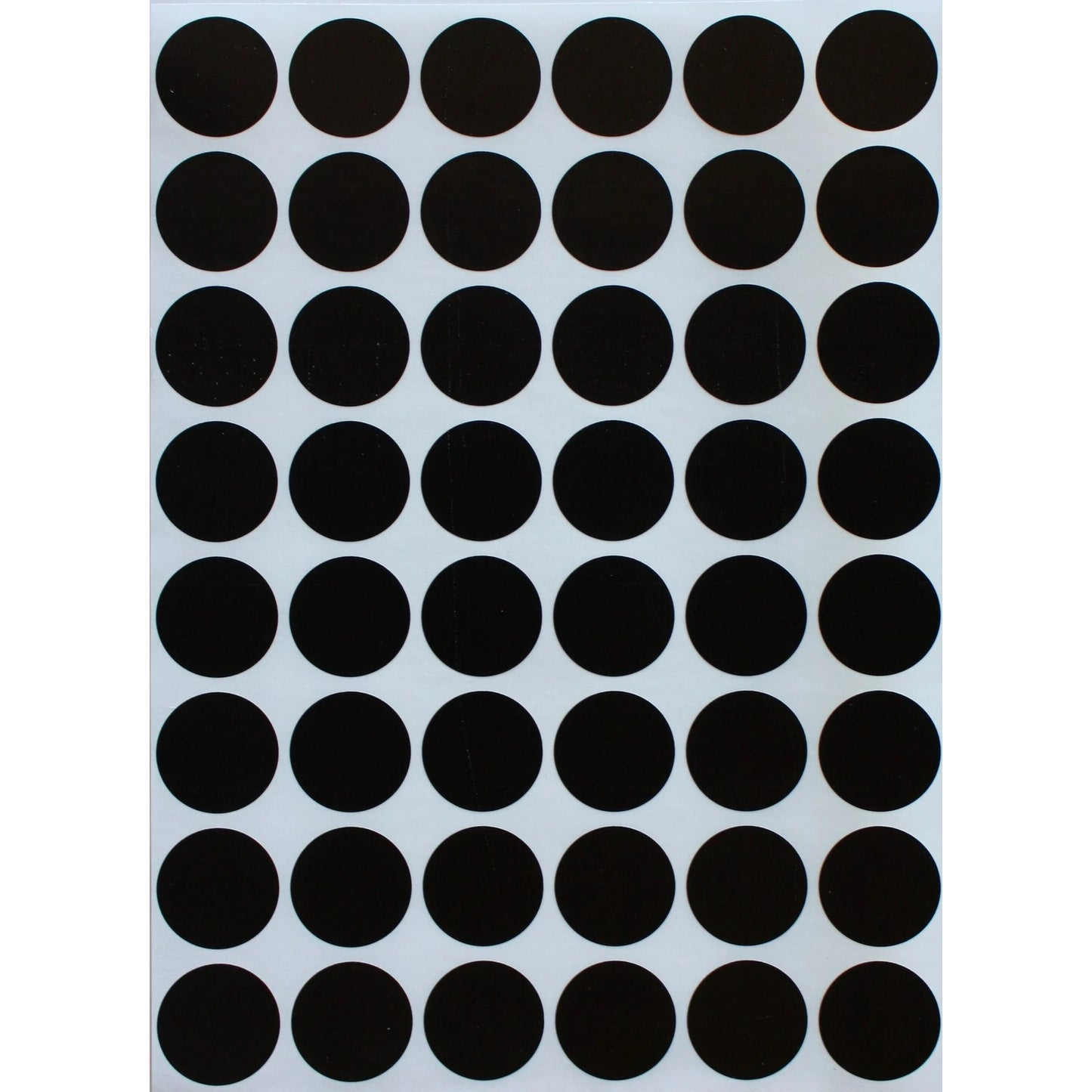Color Coding Labels 19mm 3/4" Black 32 sheets/pk 1,536 Stickers