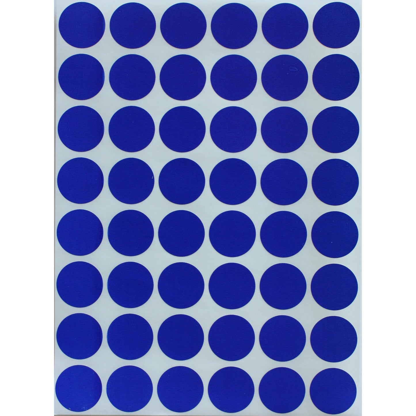 Color Coding Labels 19mm 3/4" Royal Blue 32 sheets/pk 1,536 Stickers