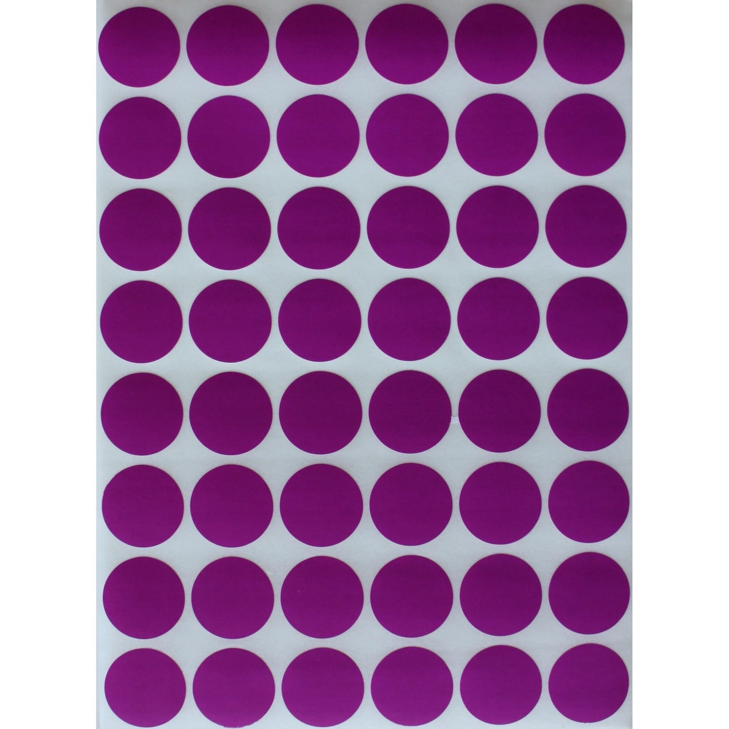 Color Coding Labels 19mm 3/4" Purple 32 sheets/pk 1,536 Stickers