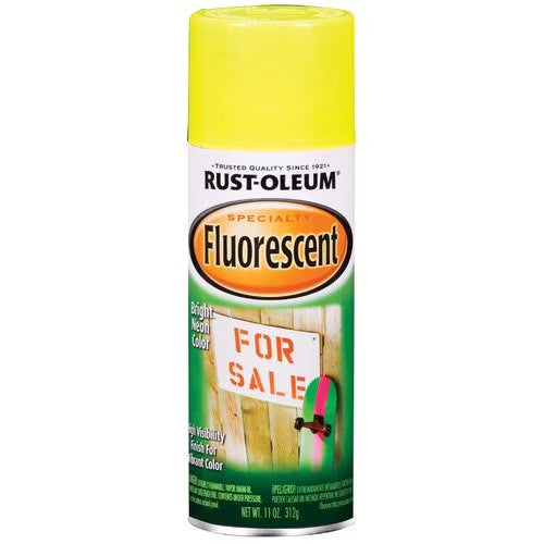 Rust-Oleum Spray Paint 11 oz Fluorescent Yellow
