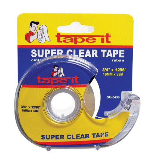 Enday Tape Dispenser, Transparent, 1296" x 3/4"