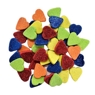 Foam glitter sticker-Heart 18g