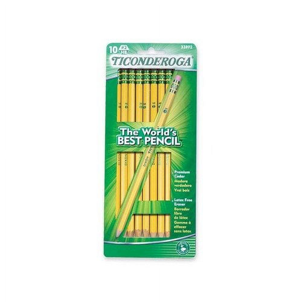 Ticonderoga 10 Count Yellow No. 2 Pencils
