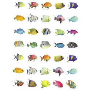 Fish Stickers, Pack of 10 Sheets