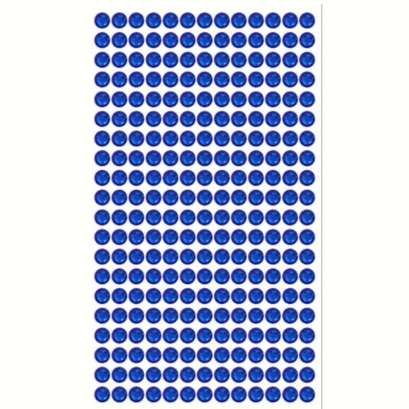 Blue Adhesive Gem Stickers 1 Sheets