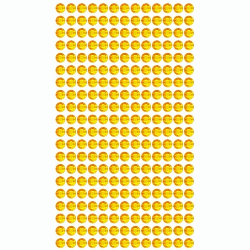 Gold Adhesive Gem Stickers 1 Sheet