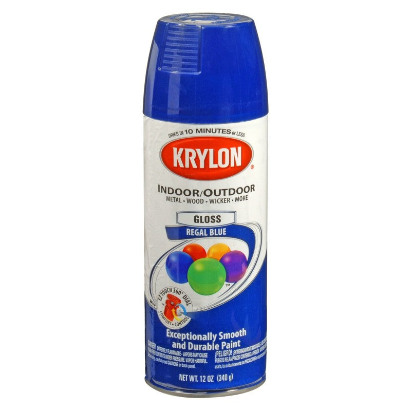 Krylon Spray Paint 12oz Gloss True Blue