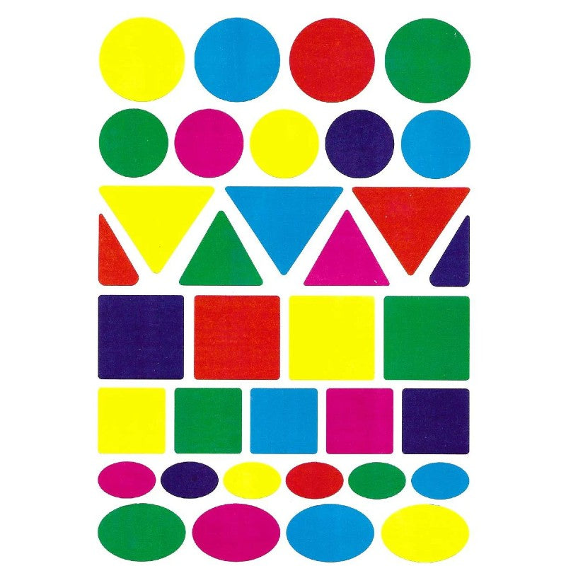 Geometric Shape Stickers, Pack of 25 Sheets