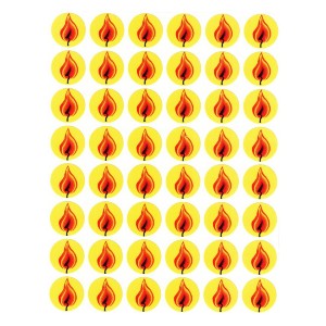 Flame Stickers 10-Sheets