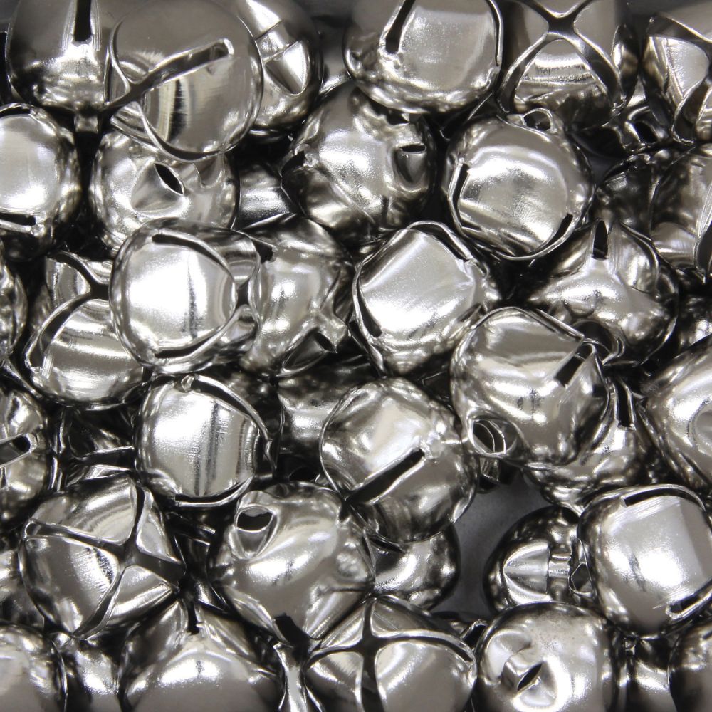 Silver Jingle Bells 72/Pk.