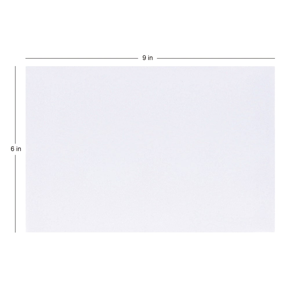 6" x 9" Catalog Envelopes, Booklet, Gummed Seal, White, Box Of 100