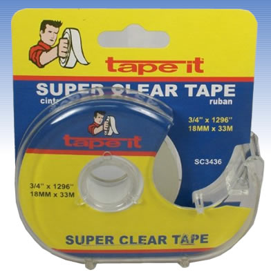 Clear Scotch tape on Dispenser 1296" x 3/4"
