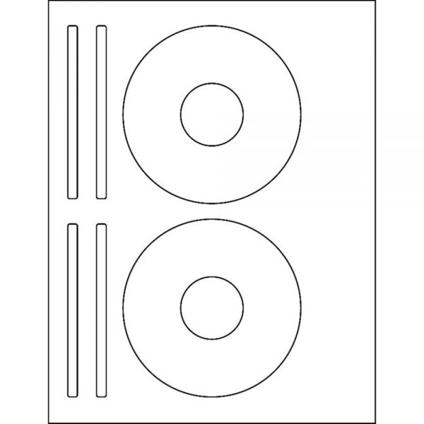 MACO Laser/Ink Jet White CD/DVD Labels,