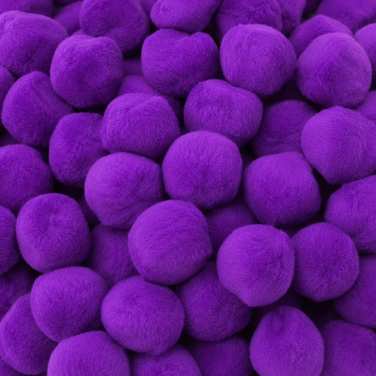 1" Pom Poms Purple
