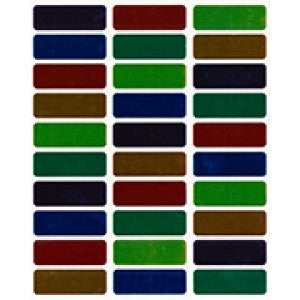 Metallic Rectangle Stickers 10-Sheets