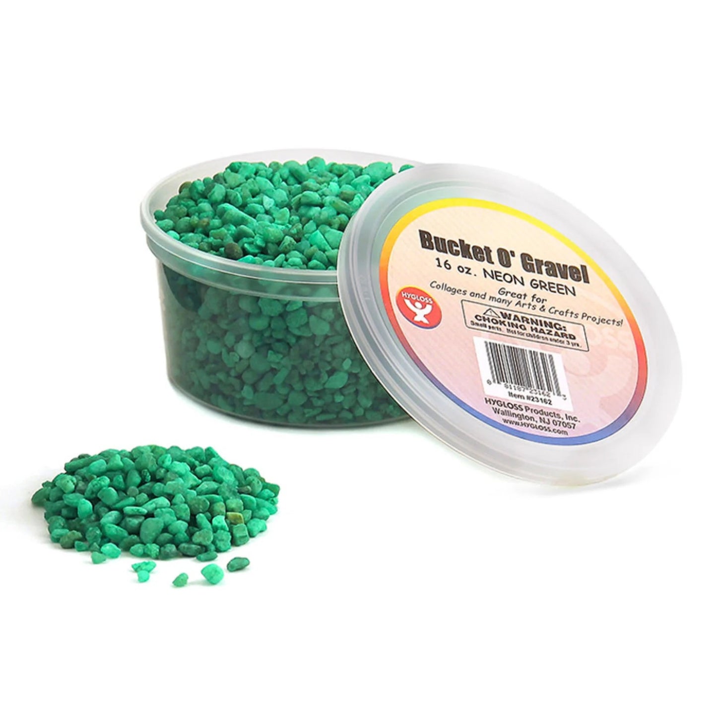 Gravel, Neon Green, 1 lb Bucket