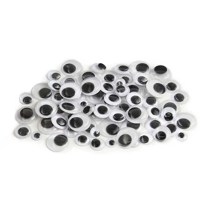 Wiggle Eyes, Assorted Sizes 18mm-20ct 24mm-10ct 30mm-6ct