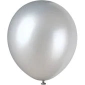 Balloons 12" 10/Pack Silver