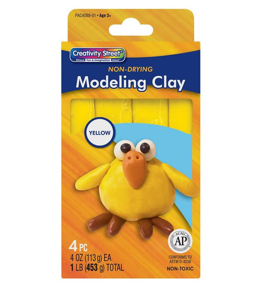 1 lb. Modeling Clays Individual Solid Color Packs Yellow