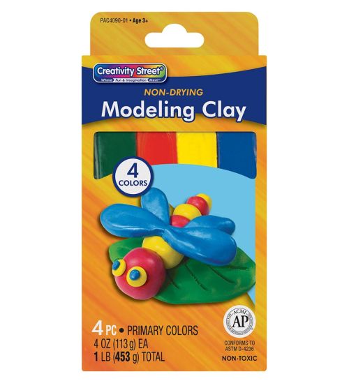 1 lb. Modeling Clays Individual Solid Color Packs Assorted