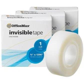 Invsible Tape Refill 3/4" X 1296" (10/Pack)