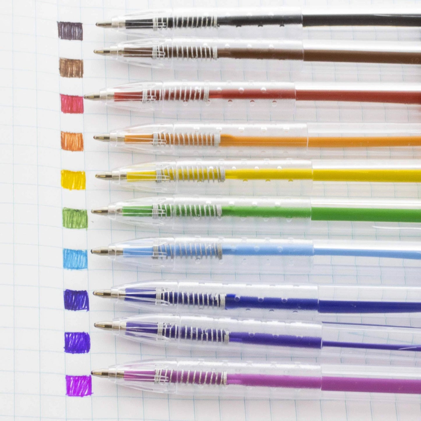 BAZIC 10 Color Retractable Pen