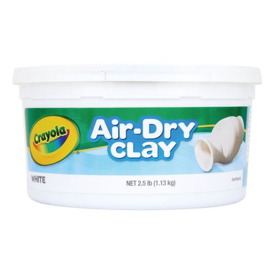 Crayola Air-Dry Clay, White, 2.5 lbs