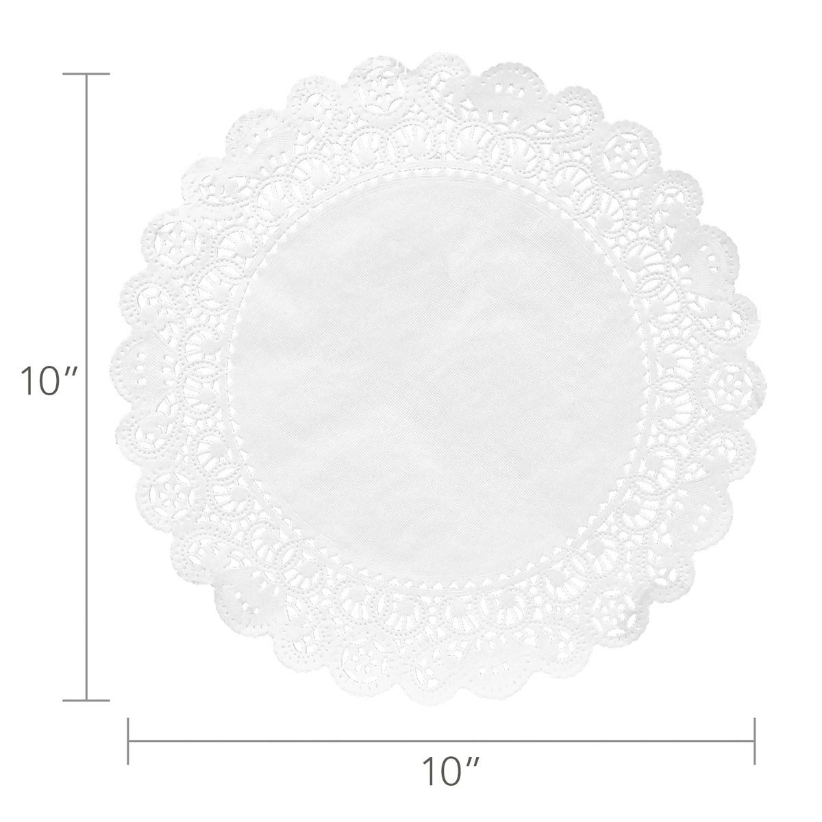 10" Round White Doilies, 100 ct.