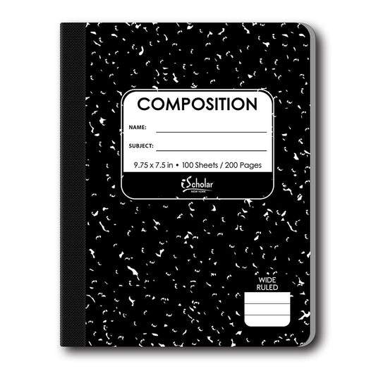 Marble Composition Book 100 Sheets Wide Ruled