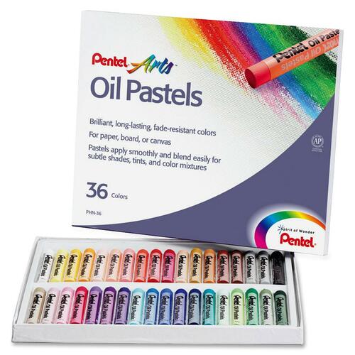 Pentel Arts Oil Pastels Assorted 36/Set