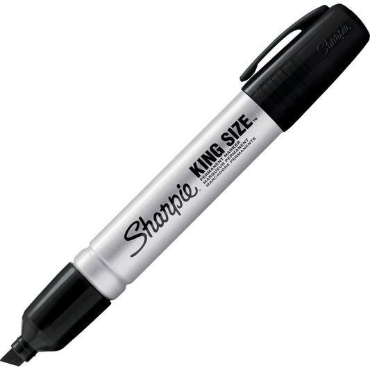 Sharpie King-Size Permanent Markers, Black, Each