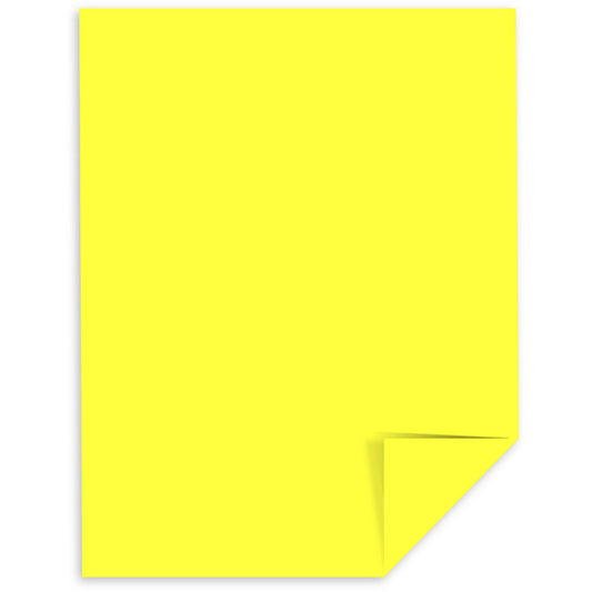 #65 Cardstock Paper 8-1/2 x 11 250 Sheets Lift-Off Lemon