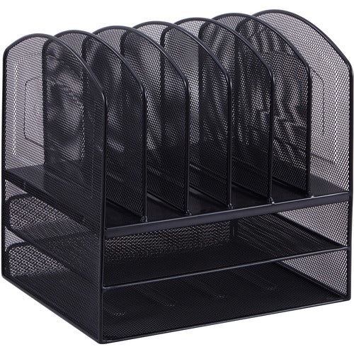 Steel Horiz/Vertical Mesh Desk Organizer
