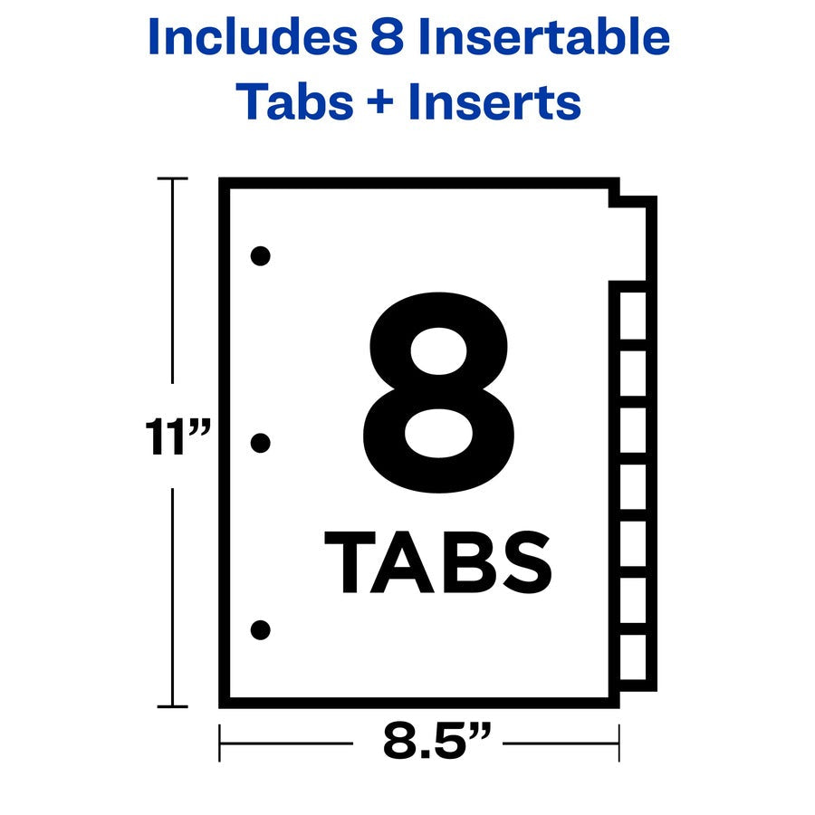Paper 8 Tab Insertable Dividers