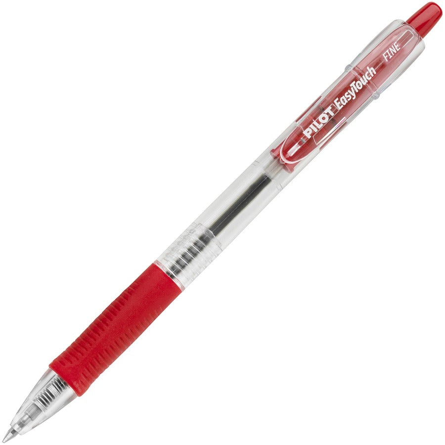 Pilot EasyTouch Retractable Ballpoint Pens, Fine Point, Red 12 Pack