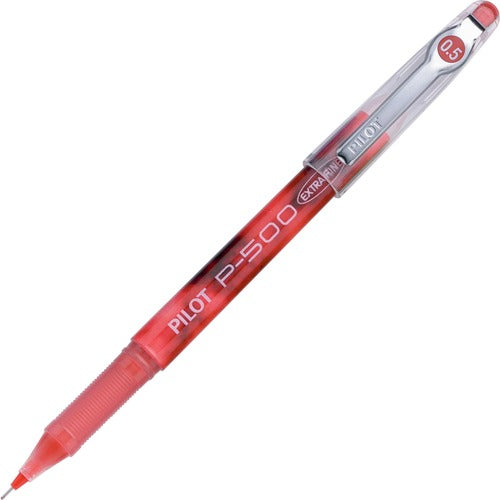P500 Precise Rolling Ball Stick pen with Gel Ink. Red Extra Fine Point
