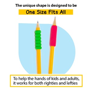 Pen/Pencil Grip Shape Foam (8/Pack)