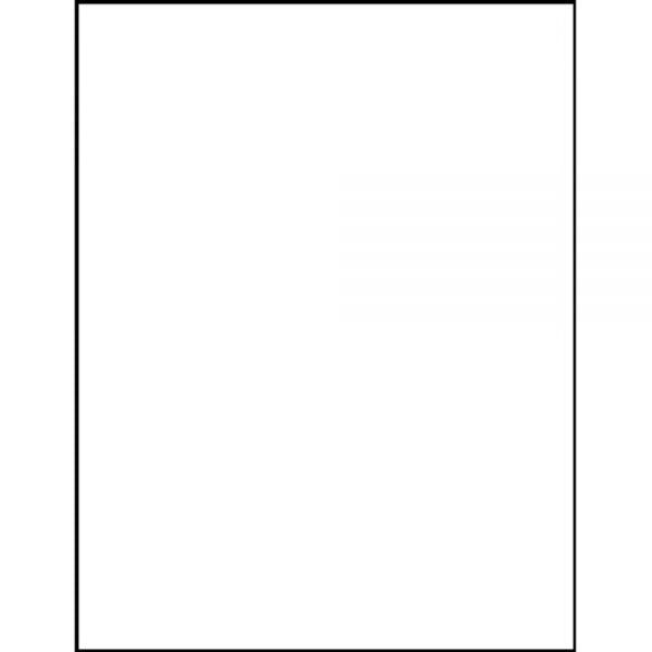 White Labels 1 on a page 100 Sheets/Box