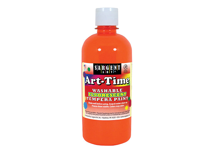 16oz Fluorescent Washable Paint Orange