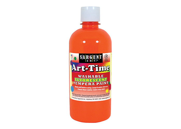 16oz Fluorescent Washable Paint Orange