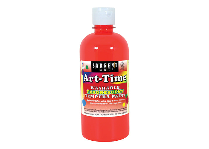 16oz Fluorescent Washable Paint Red