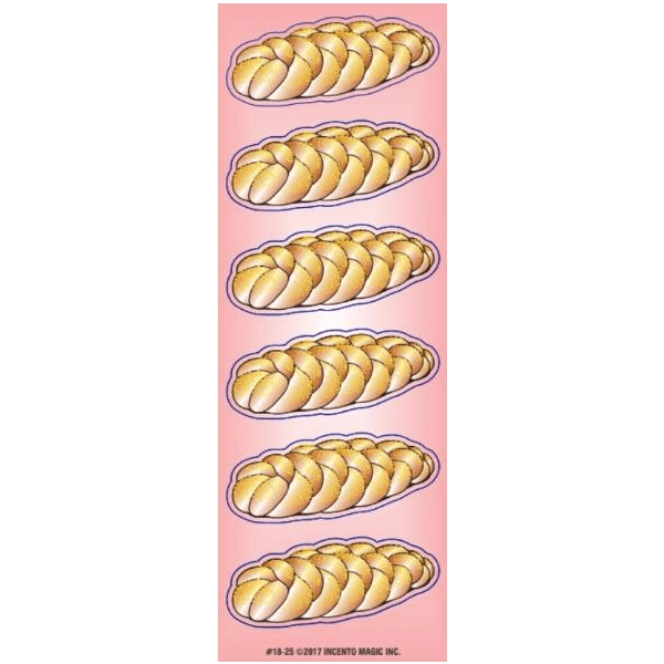 Challah Die-cut Stickers 6-Sheet pack