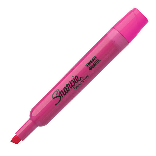 Sharpie Accent Highlighters, Chisel Tip, Fluorescent Pink, Each