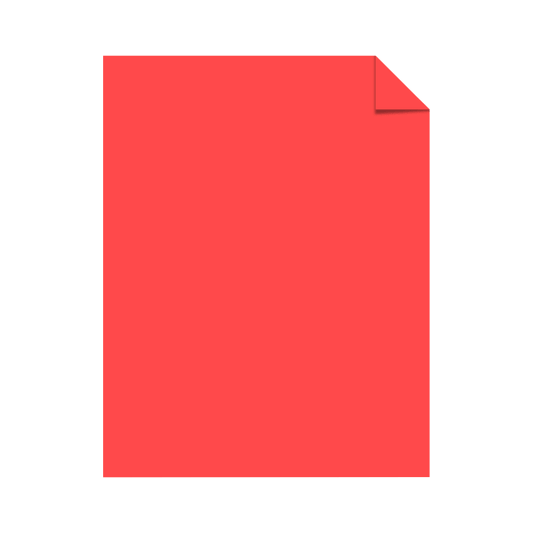 Copy Paper, 24lb, 8-1/2 x 11 500 Sheets Rocket Red