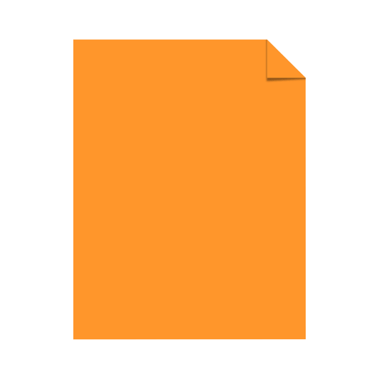 #65 Cardstock Paper 8-1/2 x 11 250 Sheets Cosmic Orange